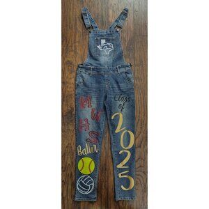 Wallflower Teen's Westfield High School Mustangs Skinny Overalls Size L